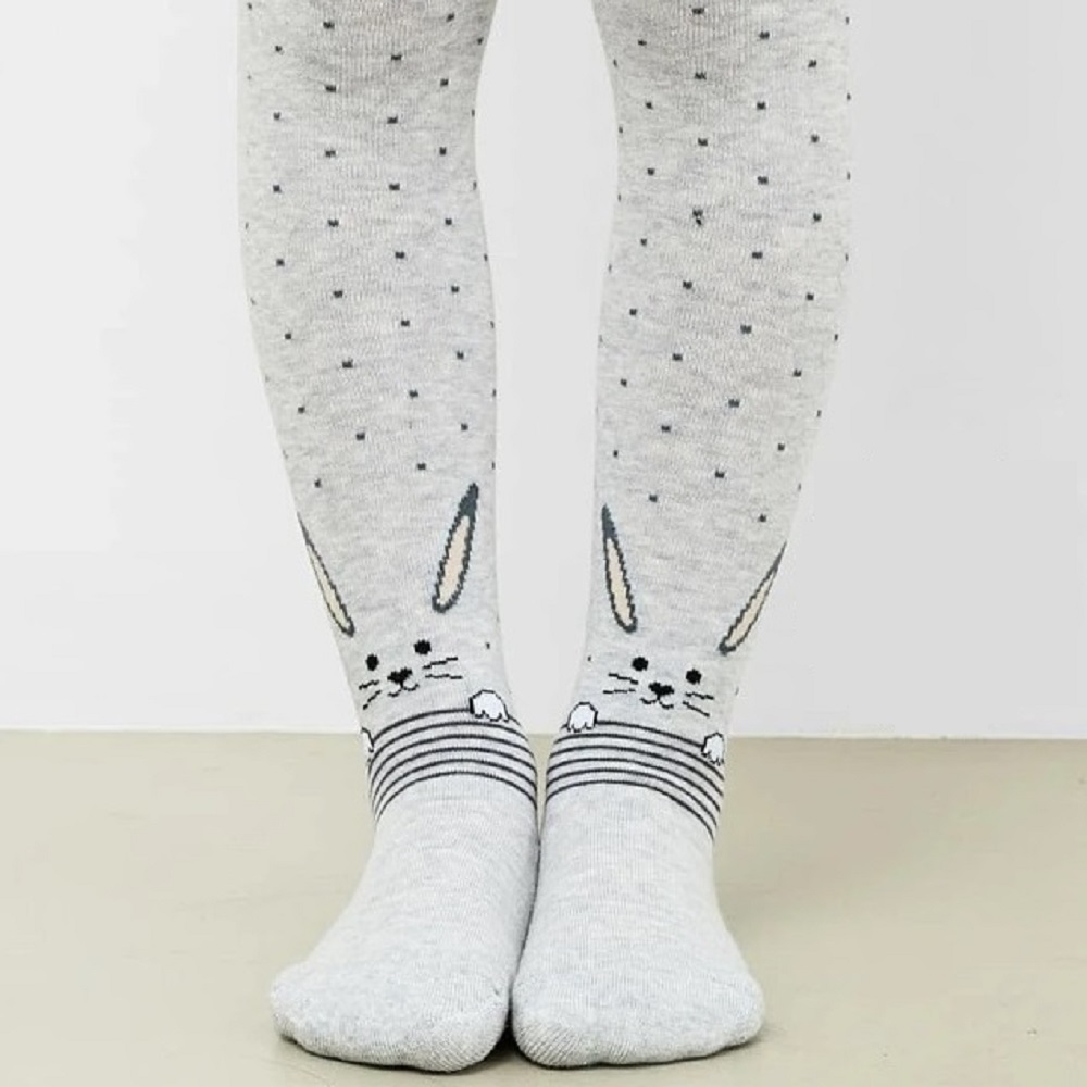 07832290-41 Колготки детские серые Зайки, все фото 1