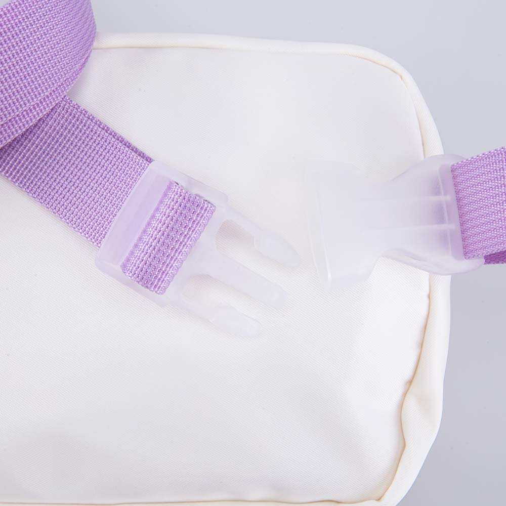 02819007-40 Поясная сумка белый-сиреневый, все фото 5