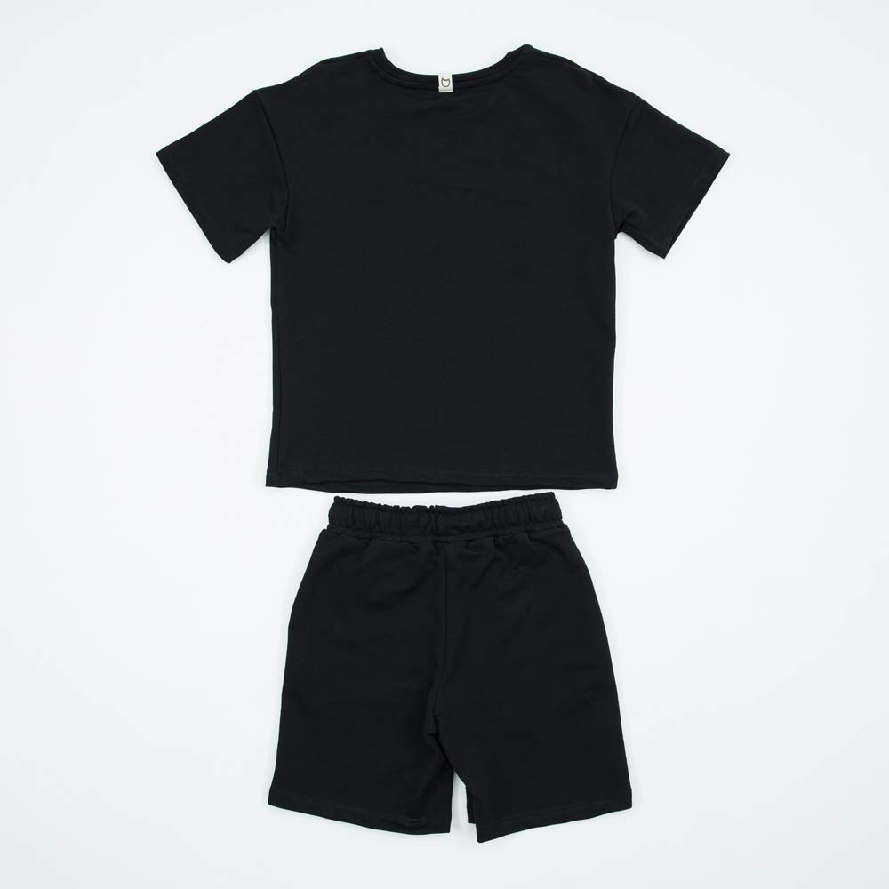 07764060-44 Костюм футболка + шорты черный, все фото 2