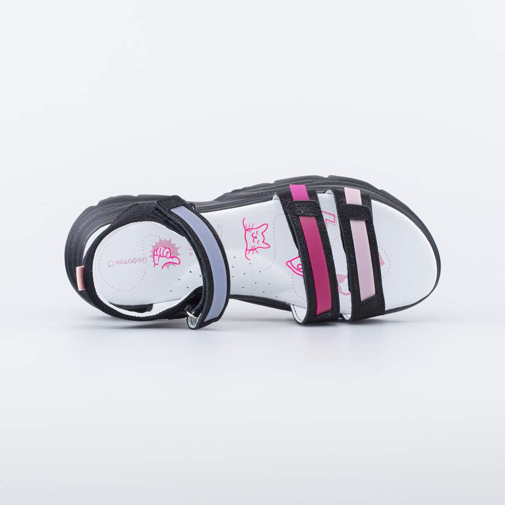 622513-21 Легкие босоножки для девочки из натуральной кожи, все фото 4