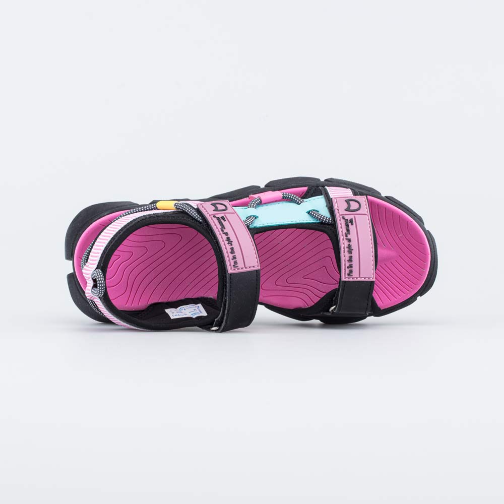 524077-12 Пляжные сандалии на липучках для девочки , все фото 4