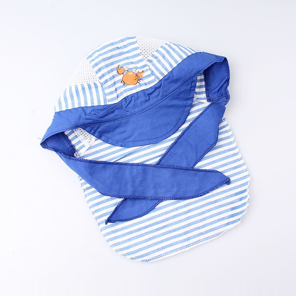 07711221-40 Бандана с козырьком для мальчика синий, все фото 1