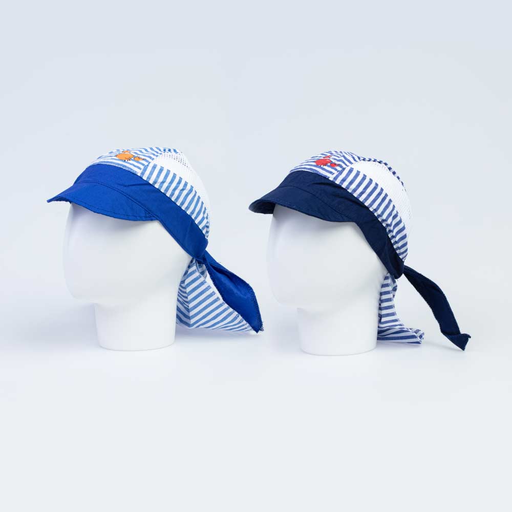 07711221-40 Бандана с козырьком для мальчика синий, все фото 2