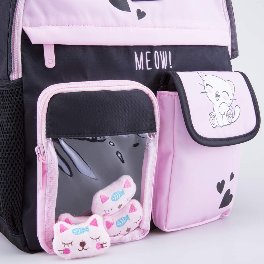 02804391-40 Рюкзак школьный Мягкий котик КК, все фото 5