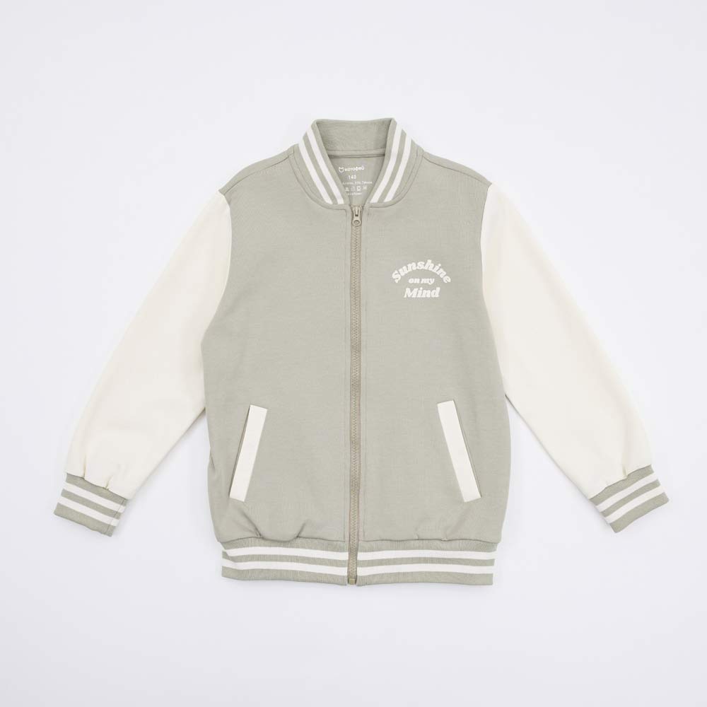 07808001-41 Трикотажная кофта-бомбер для девочки, все фото 1