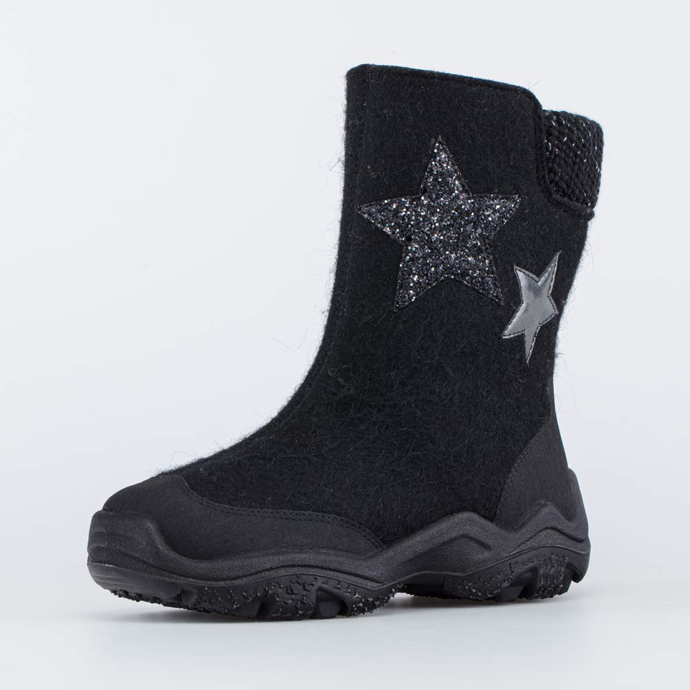 667034-42 Валенки на молнии Звезды черный, все фото 1