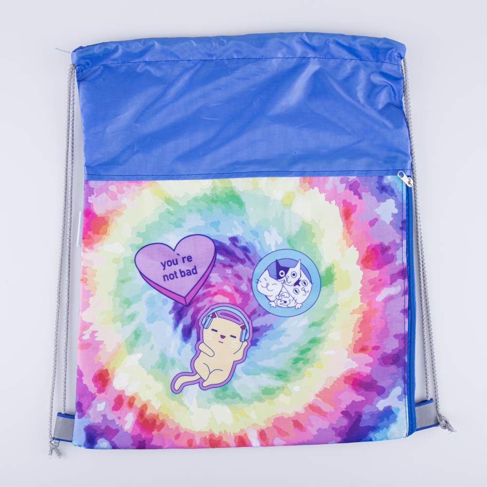 02808143-20 Мешок для сменной обуви в стиле Тай-дай, все фото 1