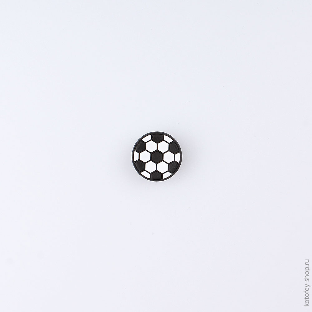 03014003-40 Украшение для обуви Мяч футбольный маленький, все фото 1