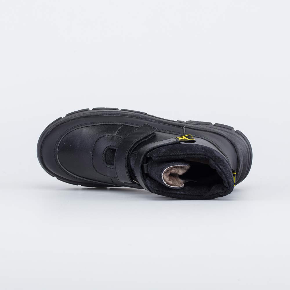 552307-52 Зимние ботинки на липучках для мальчика черный, все фото 4