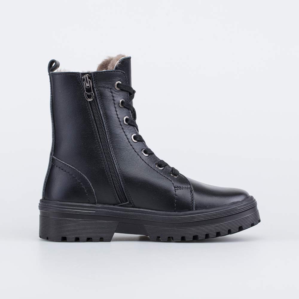 752226-52 Черные зимние ботинки на меху , все фото 2