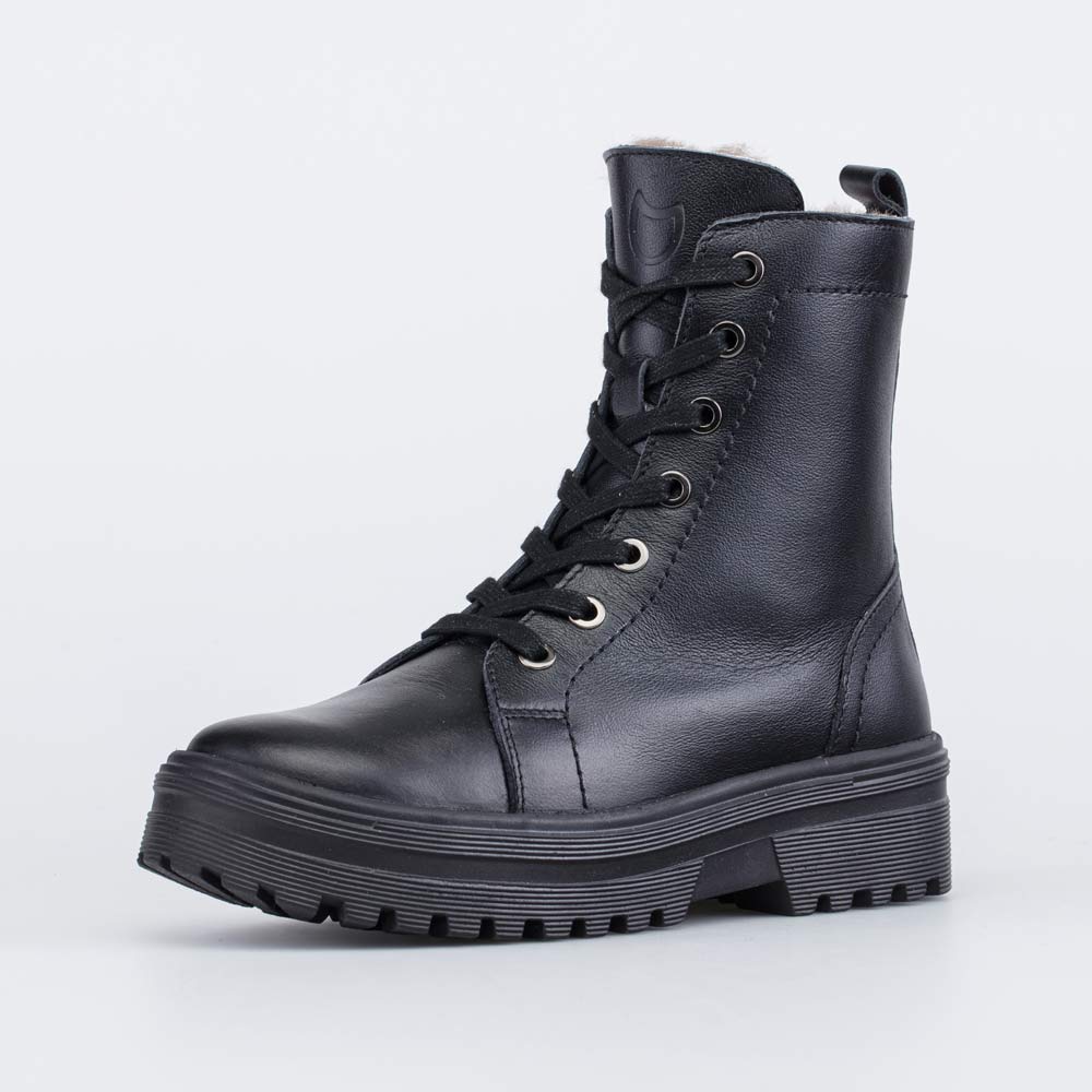 752226-52 Черные зимние ботинки на меху , все фото 1