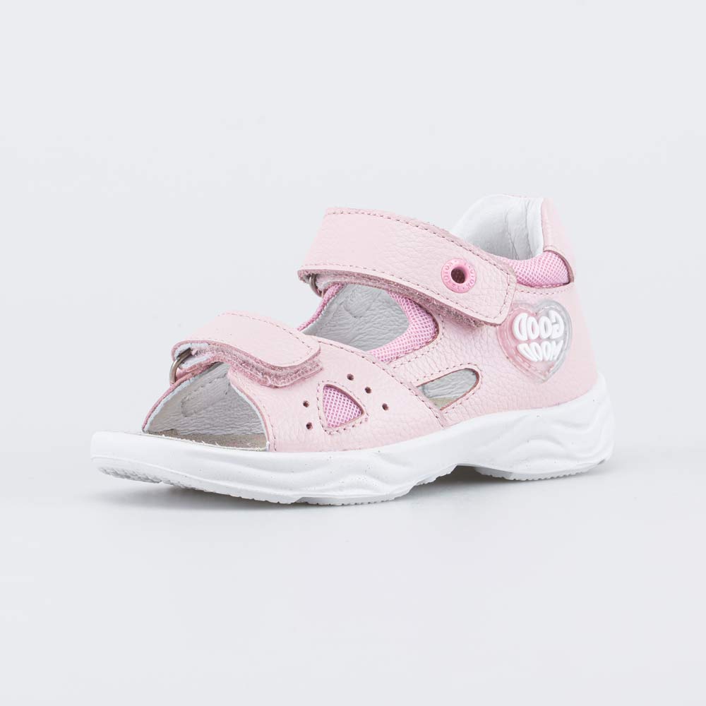 122242-22 Кожаные сандалии на липучках Хорошее настроение , все фото 1