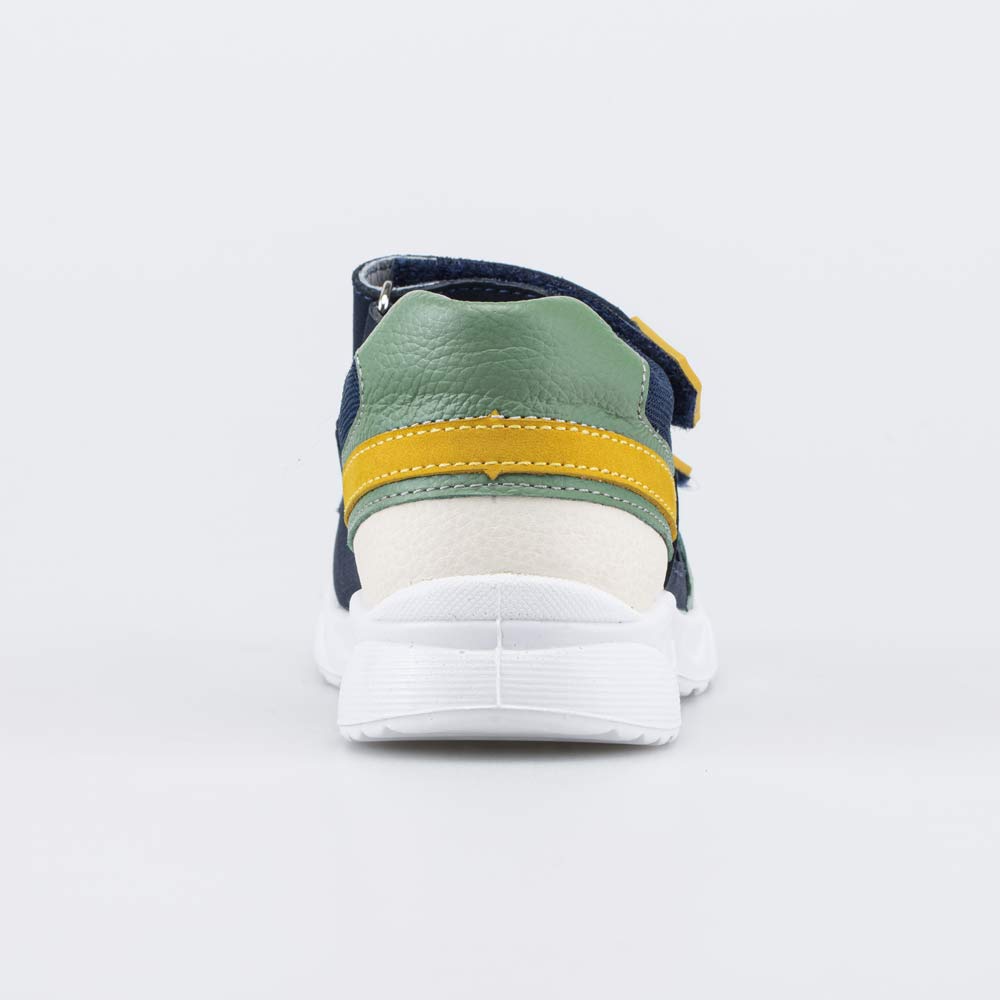 122244-23 Кожаные сандалии на липучках , все фото 5