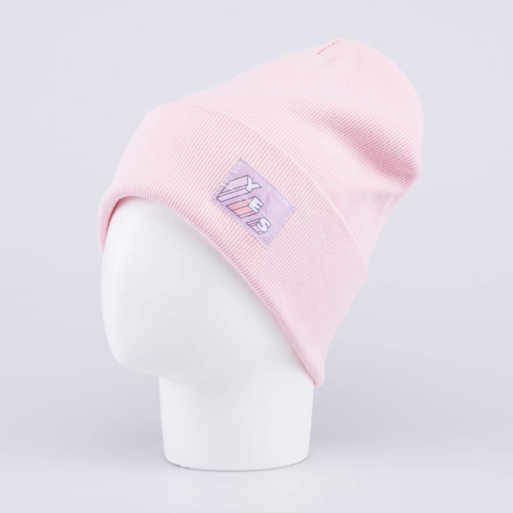 07811473-40 Трикотажная шапка в рубчик для девочки, все фото 2