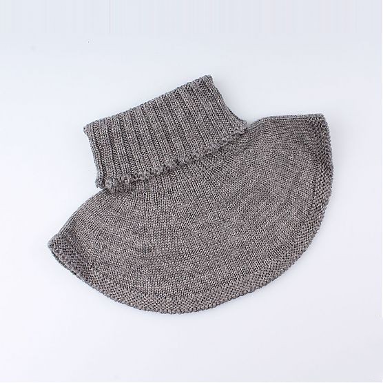 07012087-41 Манишка из 100% шерсти мериноса серая, все фото 1