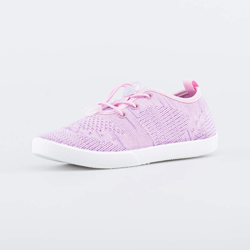 531239-14 Кеды из вязаного текстиля для девочки сиреневый, все фото 1