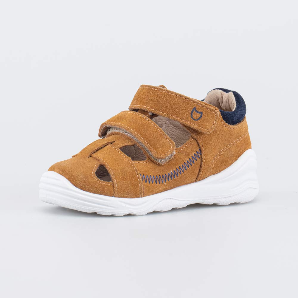 022157-23 Кожаные сандалии на липучках Первые шаги, все фото 1