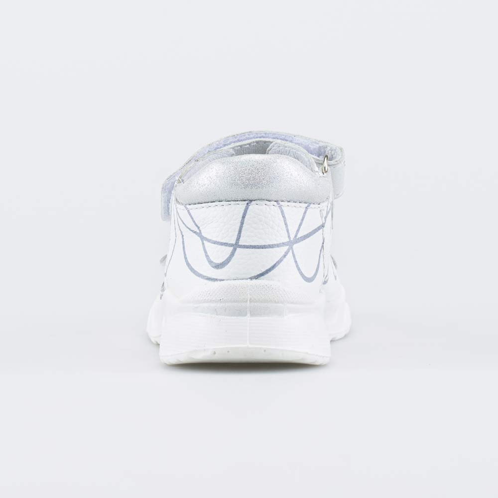 322172-25 Кожаные сандалии Серебристый дым , все фото 5