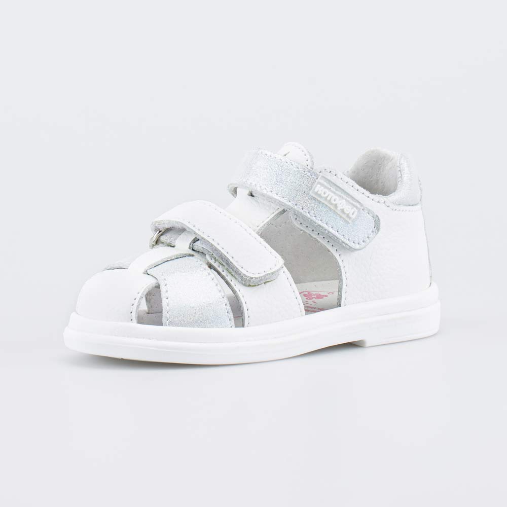 322187-23 Детские летние сандалии Серебристый блеск , все фото 1