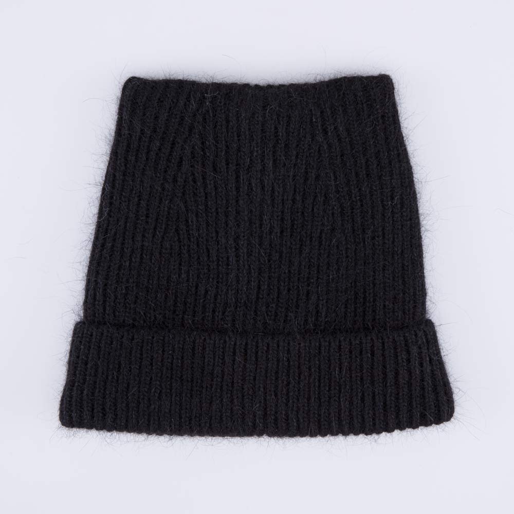 07811459-40 Зимняя шапка-кошка из ангоры с подкладкой Черный, все фото 1