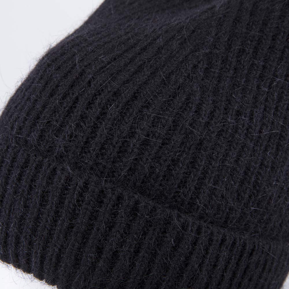 07811459-40 Зимняя шапка-кошка из ангоры с подкладкой Черный, все фото 4