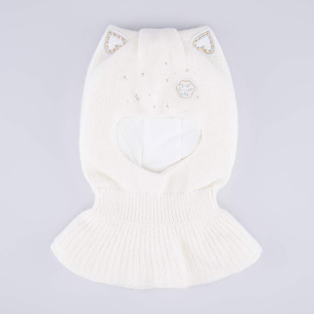 07811467-40 Зимняя шапка-шлем с ушками для девочки, все фото 1