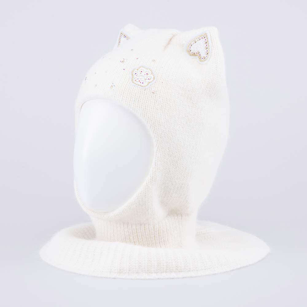 07811467-40 Зимняя шапка-шлем с ушками для девочки, все фото 2