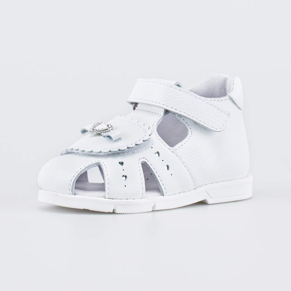 122245-22 Кожаные сандалии для девочки Бантик , все фото 1