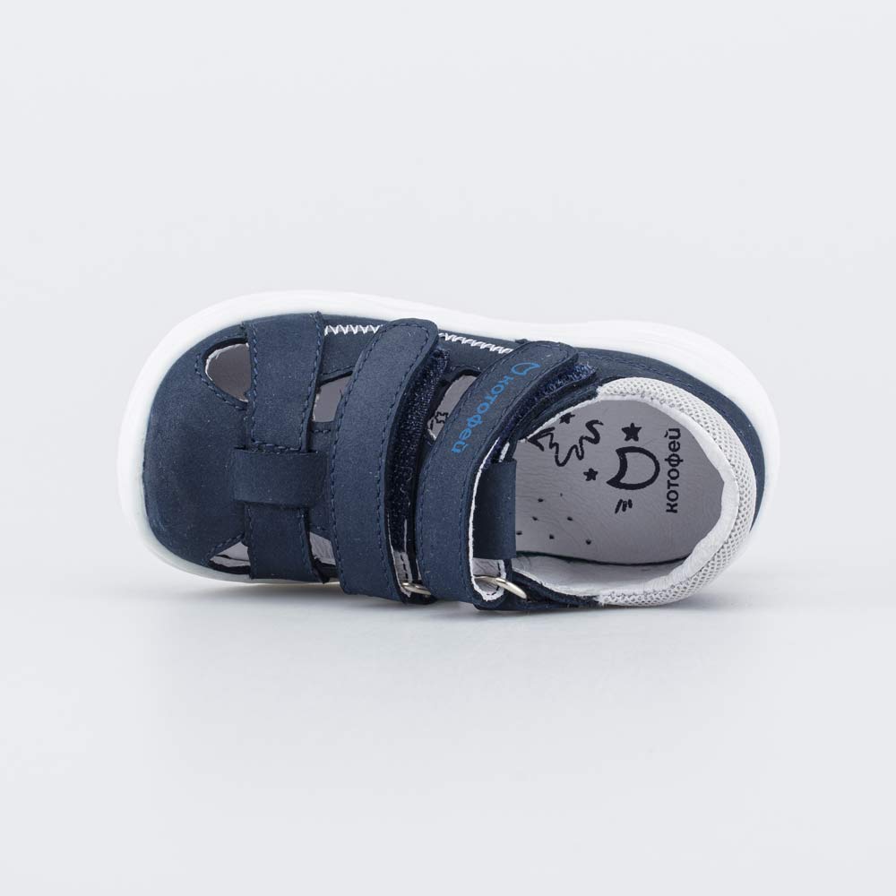 322195-22 Кожаные сандалии на липучках , все фото 4