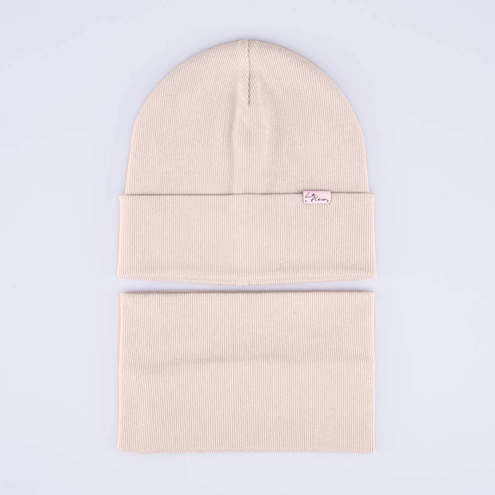 07811479-40 Демисезонный комплект шапка + снуд для девочки, все фото 1