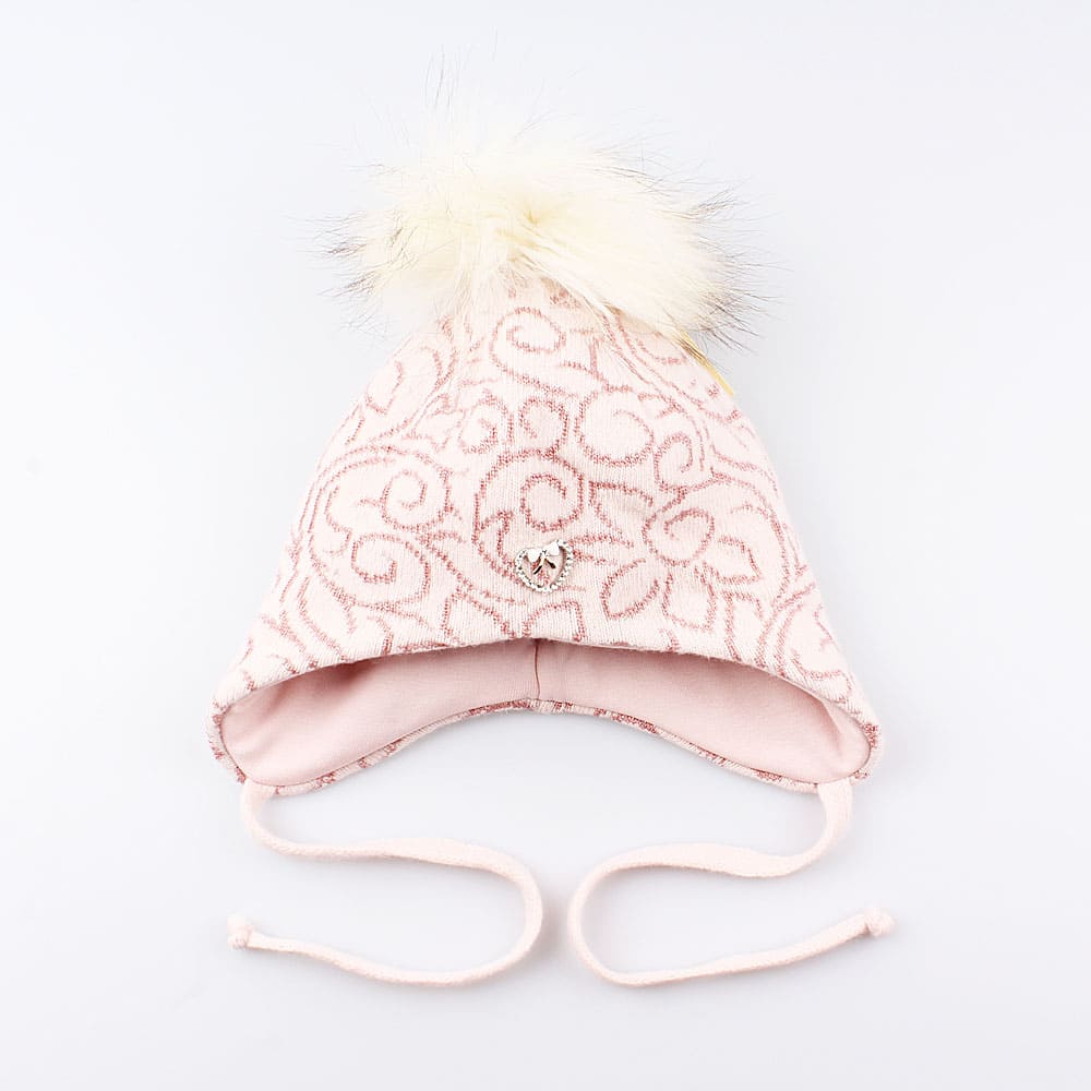 07811147-40 Зимняя шапка для девочки, розовая, все фото 1