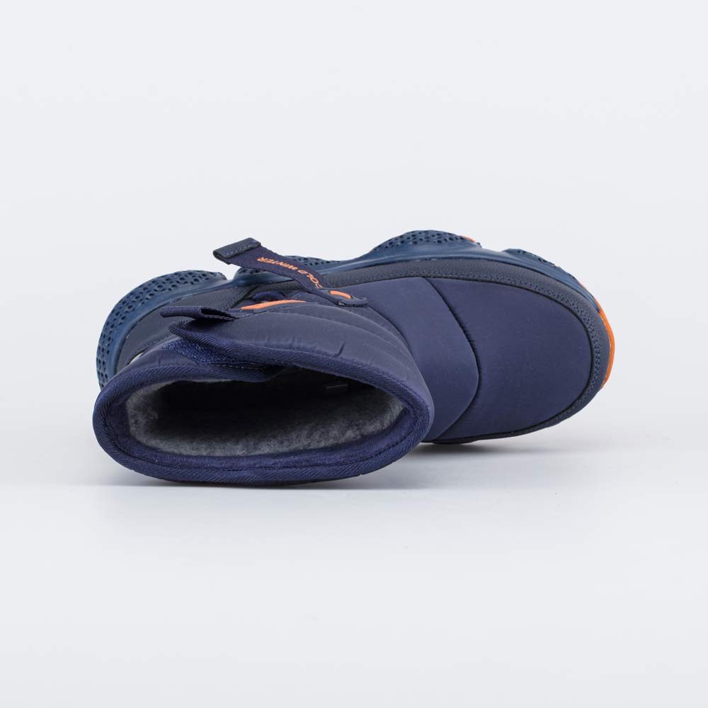 664131-44 Синие сапожки-дутики на липучках , все фото 4