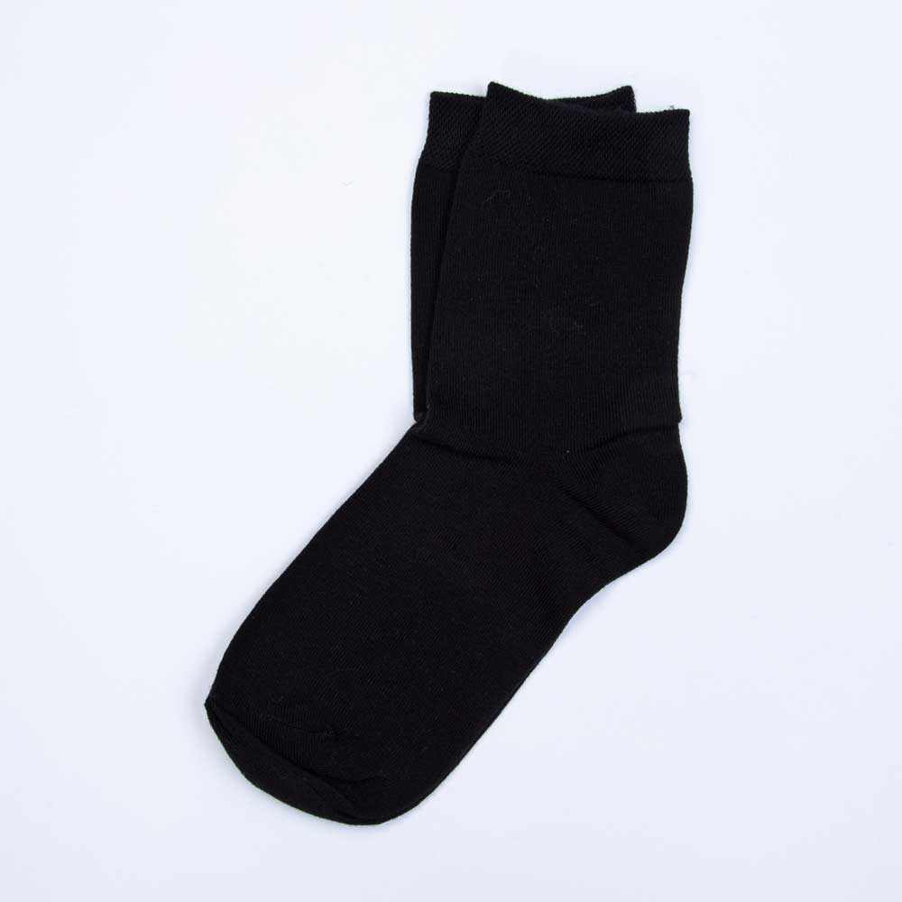 07042466-40 Хлопковые однотонные носки черные, все фото 1