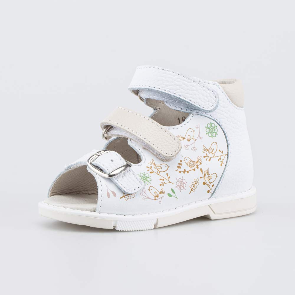 022162-21 Кожаные сандалии Первые шаги Сад птиц , все фото 1