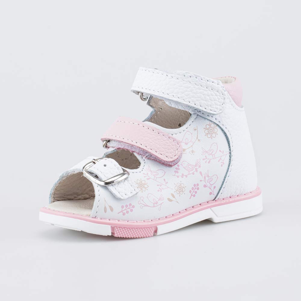 022162-22 Кожаные сандалии Первые шаги Сад птиц , все фото 1