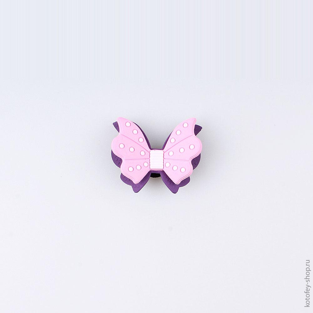 03014005-40 Украшение для обуви Бантик сиреневый, все фото 1