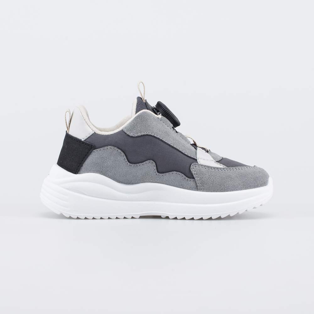 344552-14 Серые кроссовки с системой быстрой шнуровки	, все фото 2