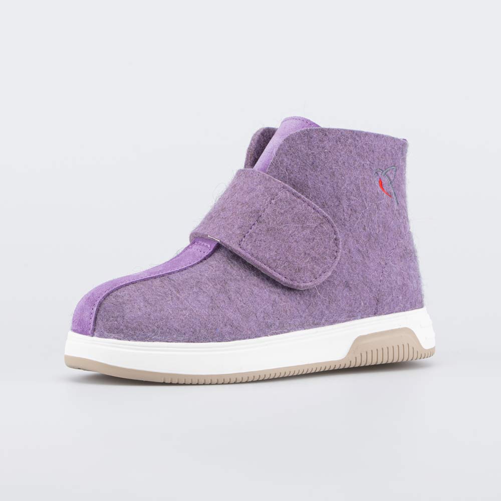 857013-06 Валенки короткие женские сиреневый, все фото 1