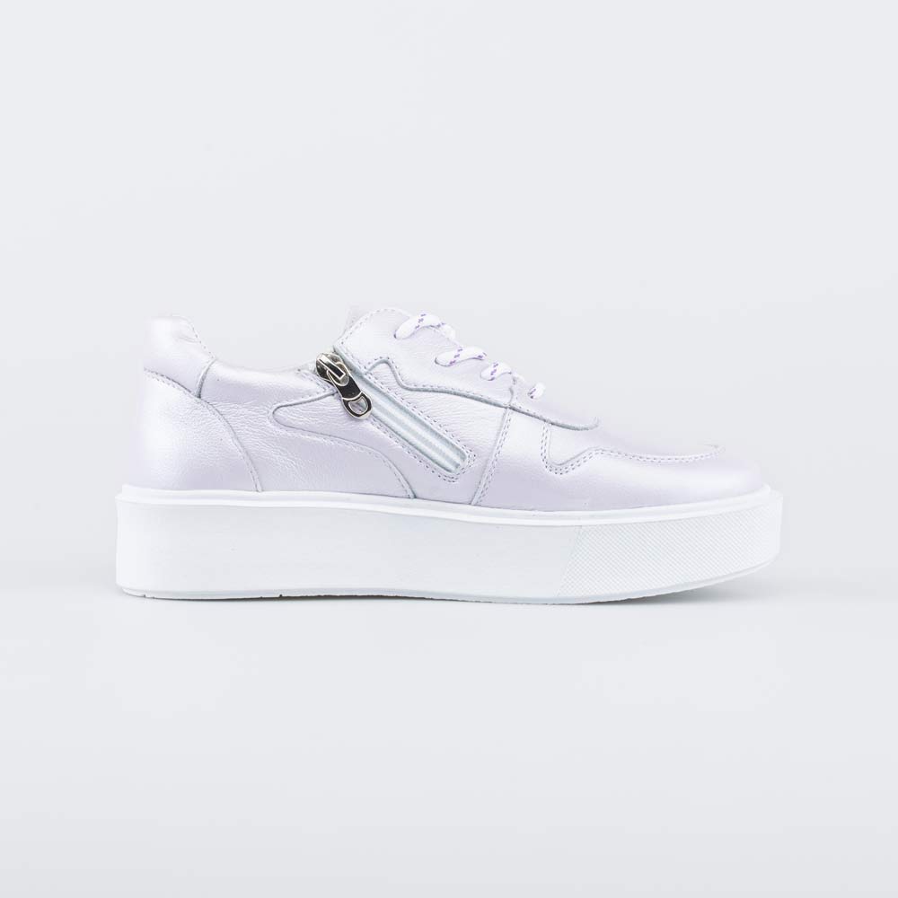 632348-22 Кожаные полуботинки для девочки сиреневый, все фото 2