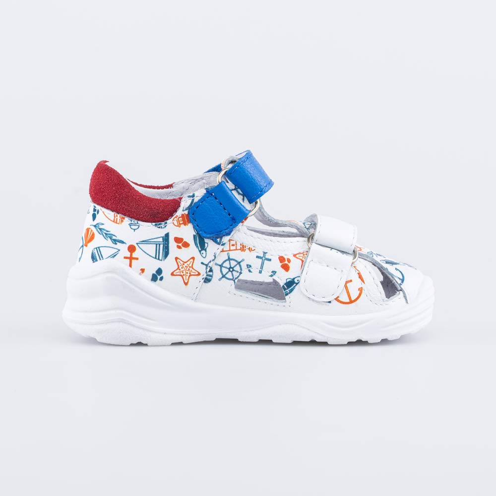 322162-22 Кожаные сандалии на липучках Море, все фото 2