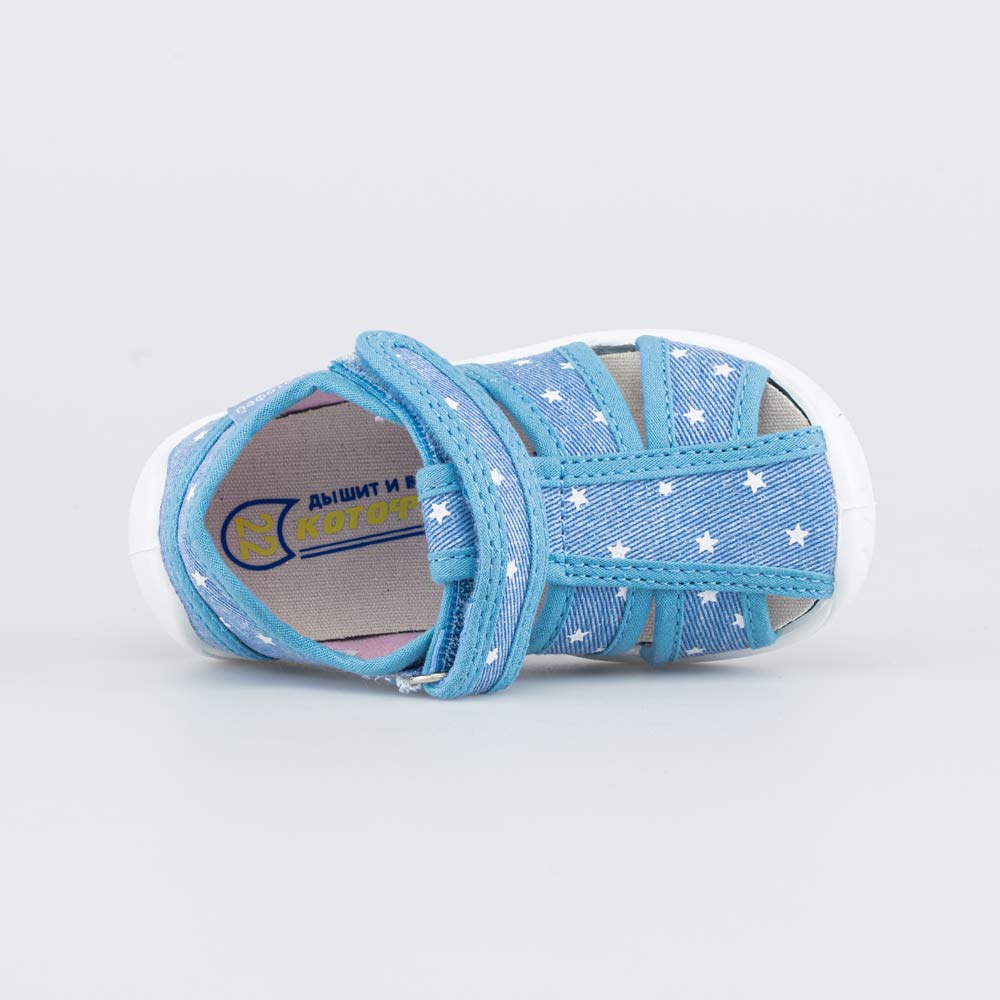 221099-12 Хлопковые сандалии для девочки Звездочки, все фото 4