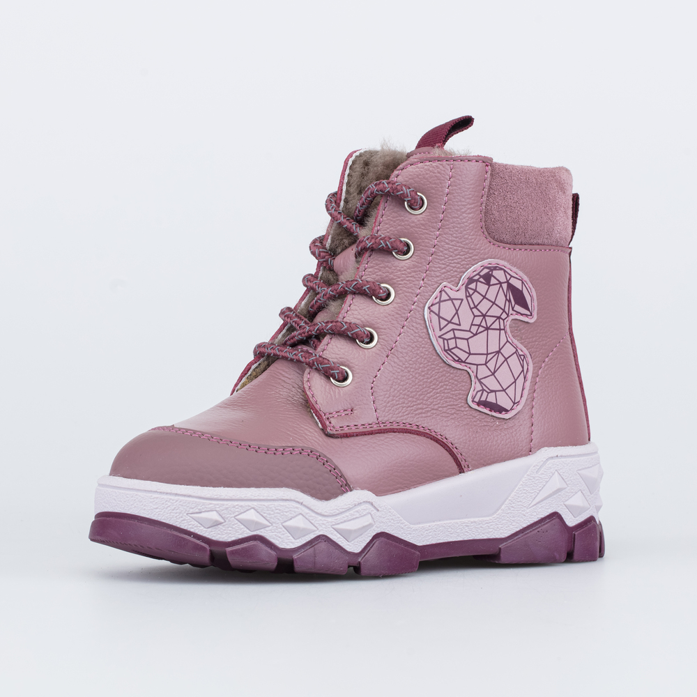 152361-52 Зимние ботинки на молнии Графический Зайка, все фото 1