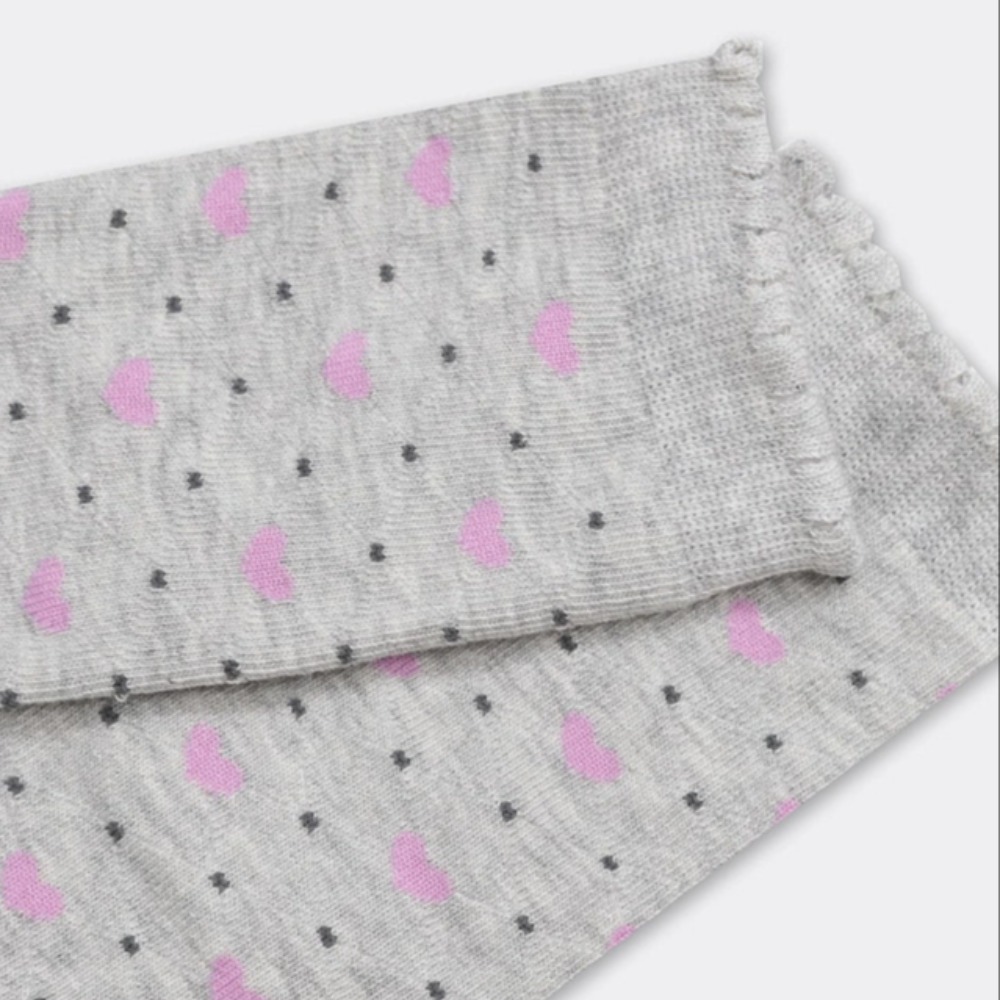 07842973-40 Хлопковые носки Сердечки серые, все фото 4