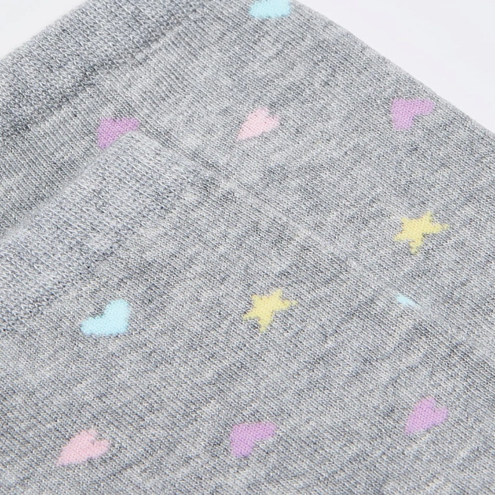 07842976-40 Хлопковые носки Сердечки серые, все фото 5