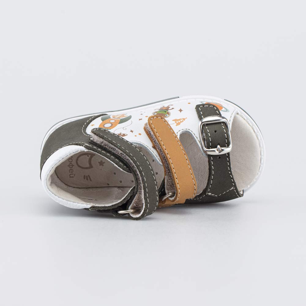 022162-25 Кожаные сандалии Первые шаги Космос, все фото 4