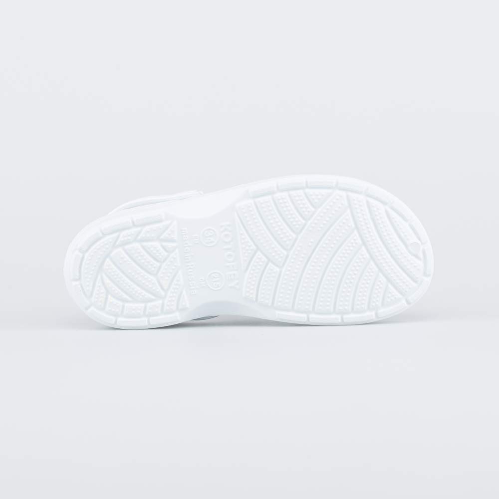 725068-01 Белые сабо для девочки-подростка, все фото 3