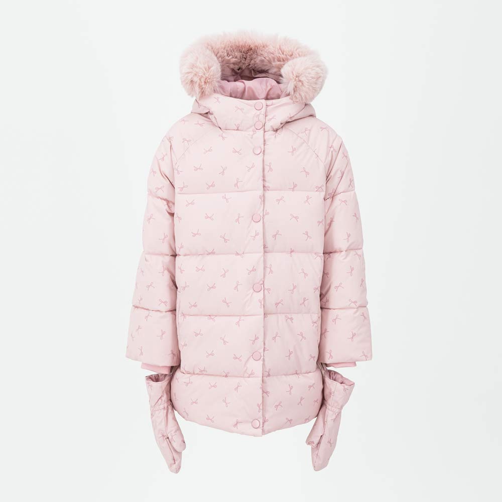 07857070-40 Зимнее пальто с принтом для девочки, все фото 1