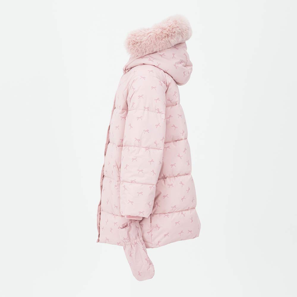 07857070-40 Зимнее пальто с принтом для девочки, все фото 2