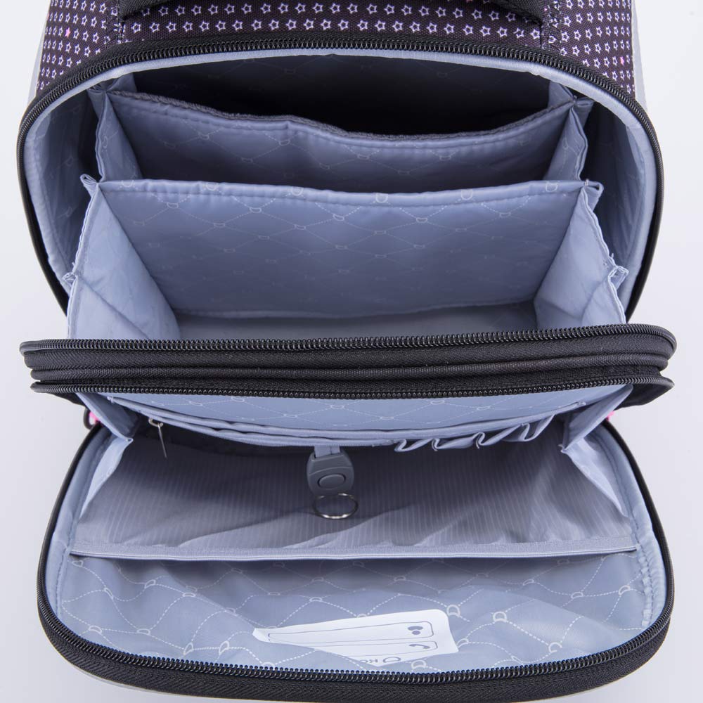 02804325-40 Школьный набор Формованный рюкзак, Мешок для сменной обуви, Пенал, чер-срб, все фото 2