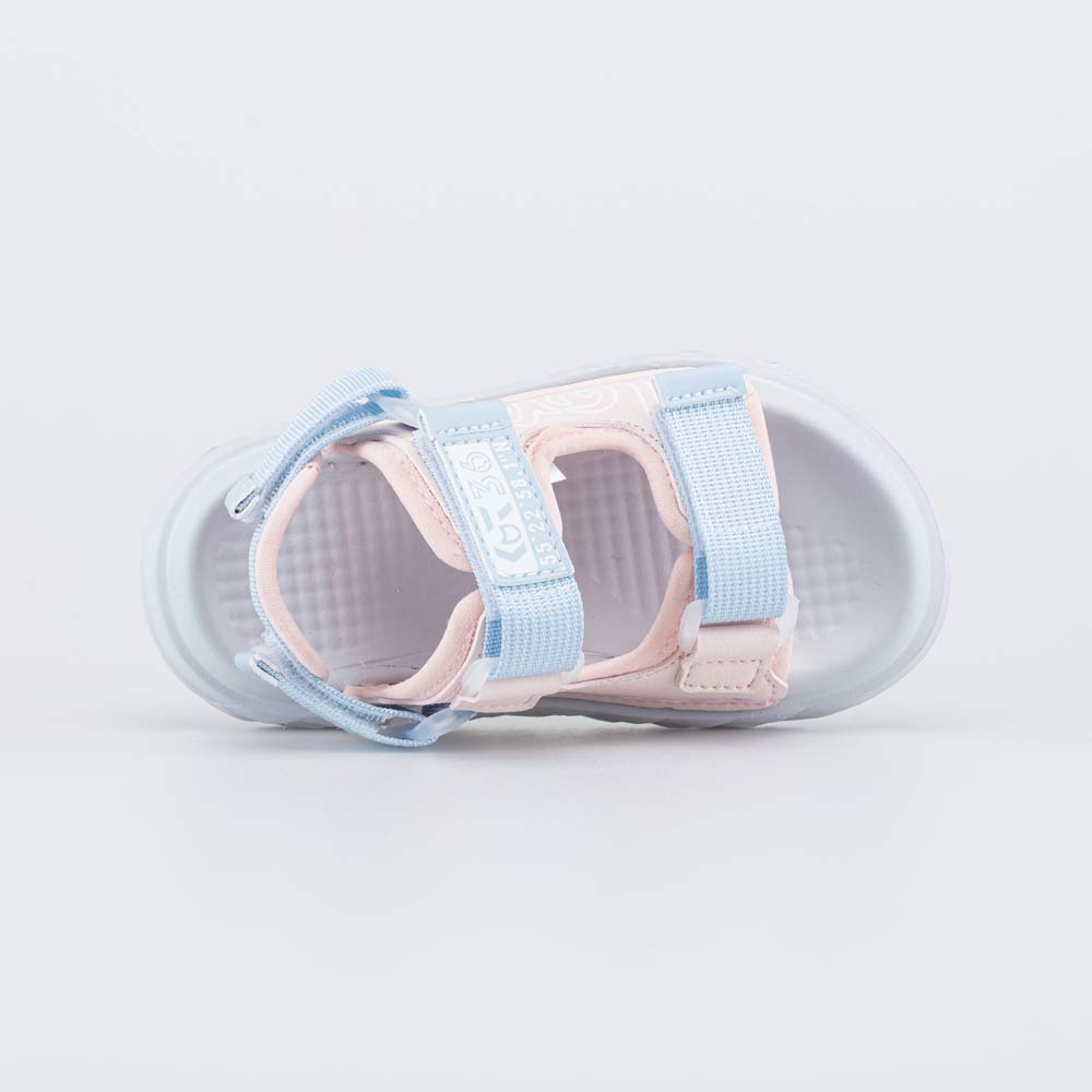 324088-12 Пляжная обувь для девочки Любовь розово-голубой , все фото 4